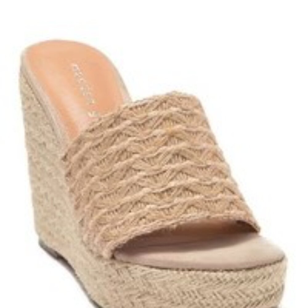Madden Girl Graciee Jute Wedge Slides Natural Woven – Women’s 7.5 - Picture 1 of 11